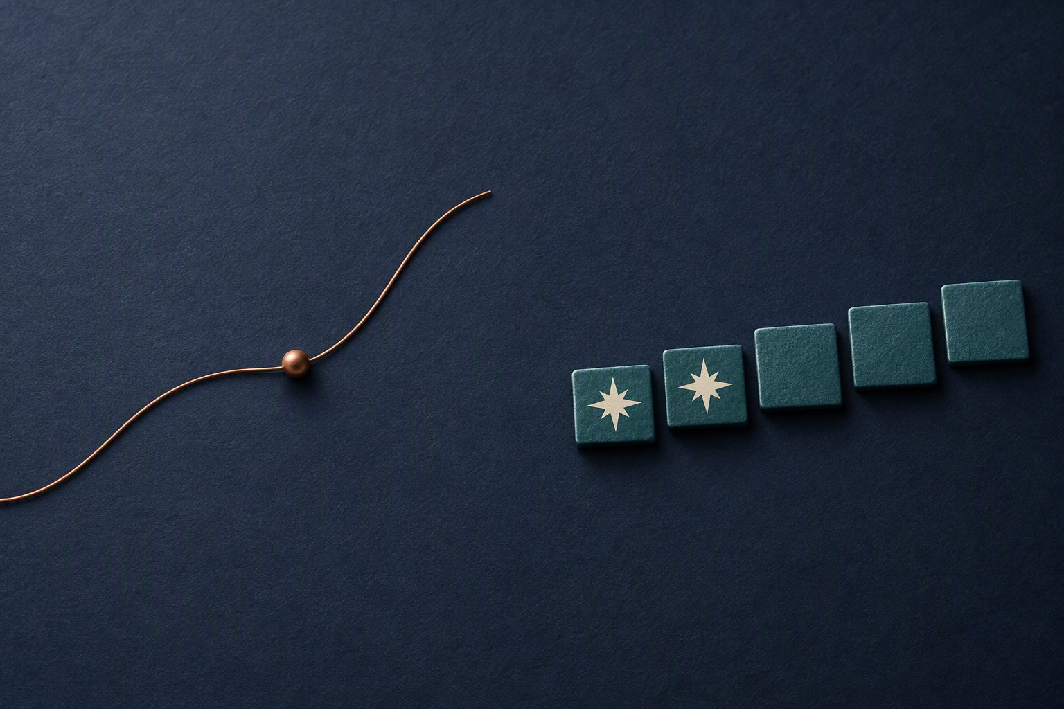 A curved path and a sequence of separate tiles illustrate timing versus repeated reveal decisions